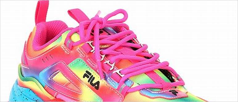 Rainbow fila shoes